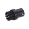 Щітка кругла для пароочисника Karcher SC1 SC2 SC3 SC4 SC5 SC7, чорна